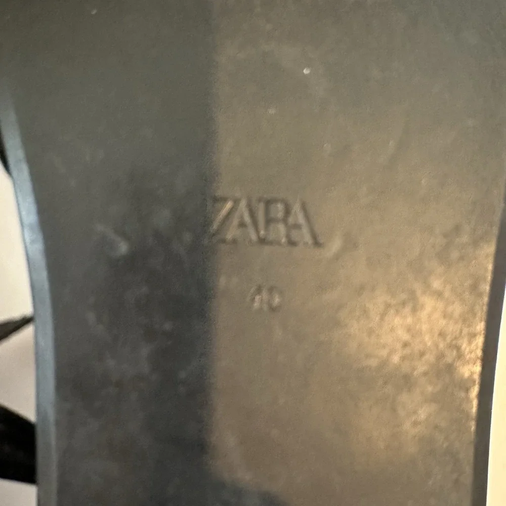 Zara Flatform Leather‎ Rope Strappy Platform Chunky Sandal Size 40 EUC Size 9 - Picture 5 of 6